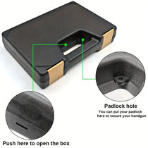 Heavy-Duty Portable Pistol Case with Locking Hole - Trailmark Outdoors