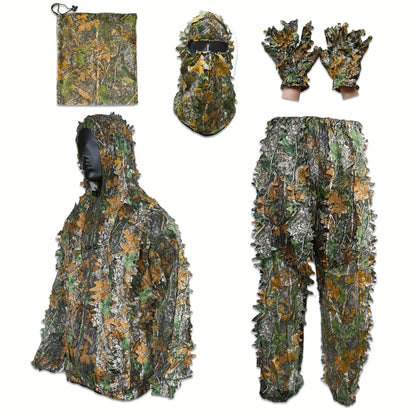 Lightweight Camouflage Hunting Suit With Hood