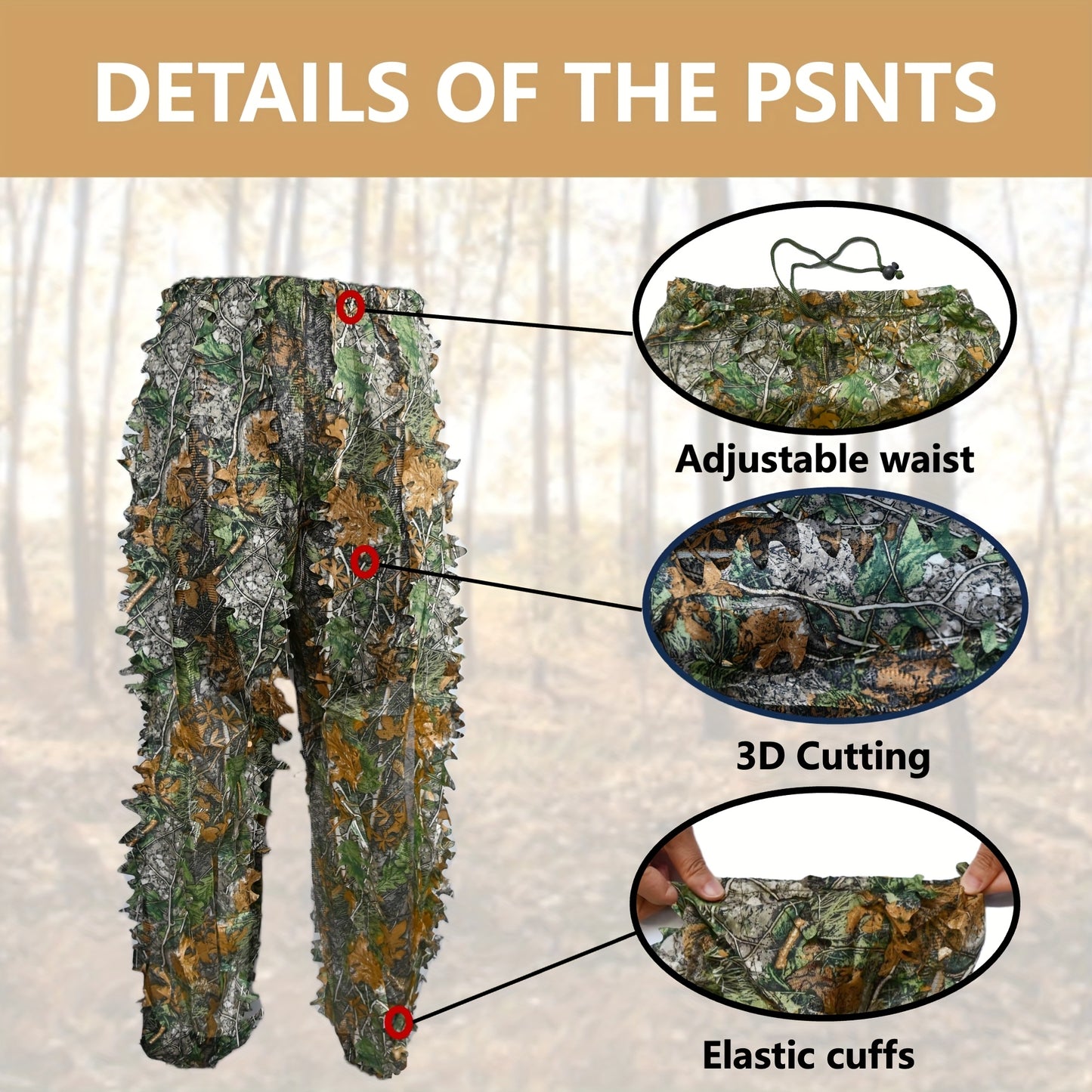 Lightweight Camouflage Hunting Suit With Hood