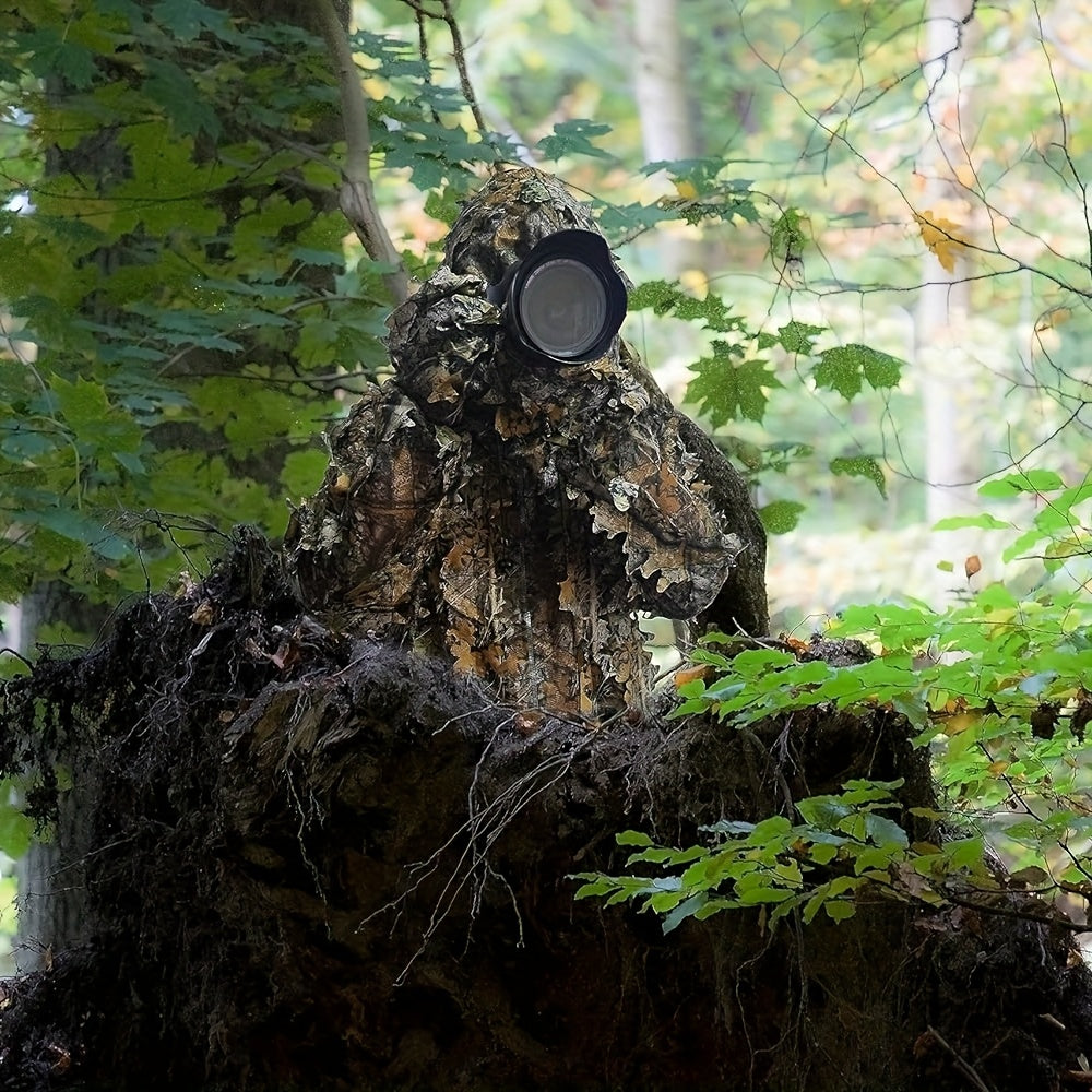 Lightweight Camouflage Hunting Suit With Hood