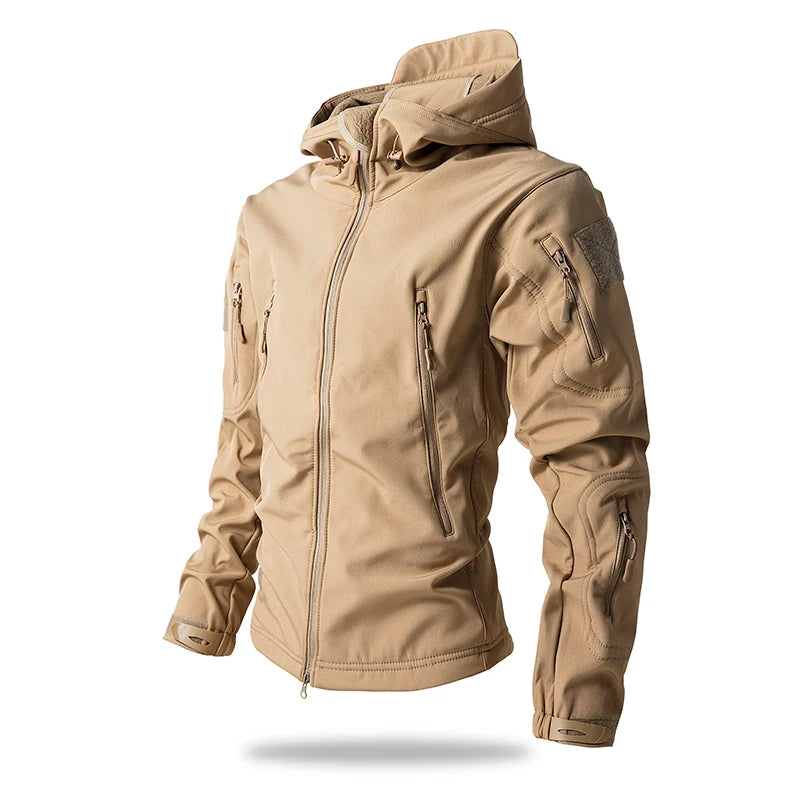 Men Waterproof Camo Jacket Windbreaker