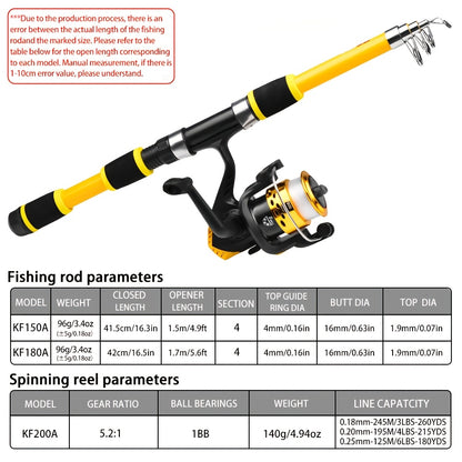 PROBEROS Telescopic Fishing Rod