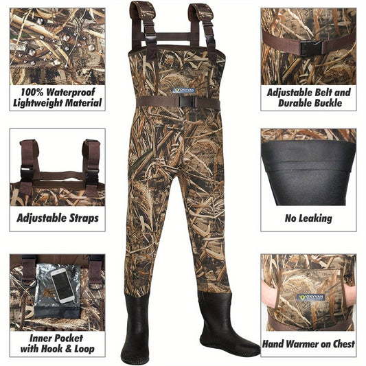 Youth Camo Fishing Waders with Boots