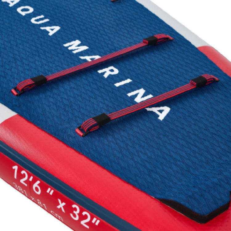 Aqua Marina Hyper BT - 23HY02 Navy Touring SUP With Hydrodynamic Rail Edges & Adjustable Bungee, 12FT (SAK23285) - Trailmark Outdoors