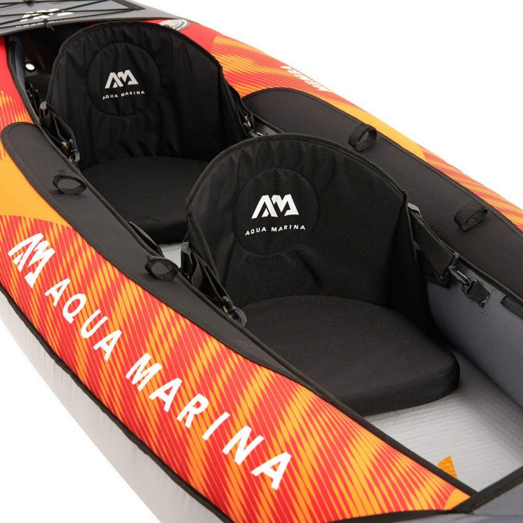 Aqua Marina Memba 390 Premium 2 - Person Touring Kayak With DWF Deck And Paddles, 12FT (SAK17282) - Trailmark Outdoors