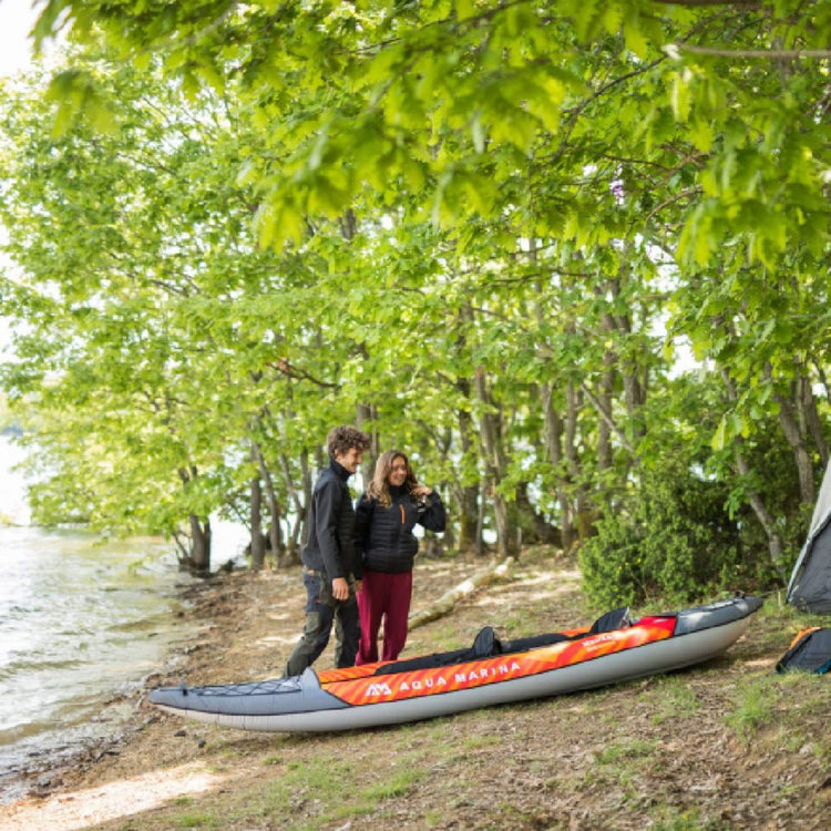 Aqua Marina Memba 390 Premium 2 - Person Touring Kayak With DWF Deck And Paddles, 12FT (SAK17282) - Trailmark Outdoors