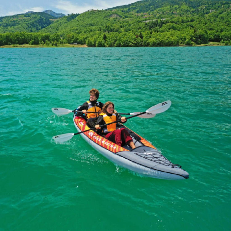 Aqua Marina Memba 390 Premium 2 - Person Touring Kayak With DWF Deck And Paddles, 12FT (SAK17282) - Trailmark Outdoors