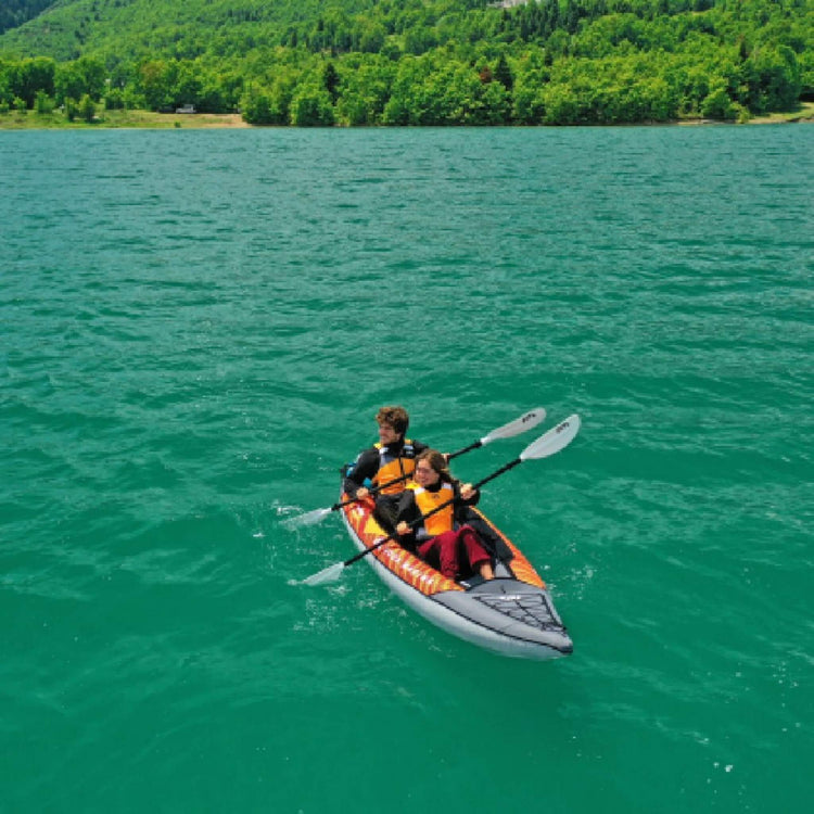Aqua Marina Memba 390 Premium 2 - Person Touring Kayak With DWF Deck And Paddles, 12FT (SAK17282) - Trailmark Outdoors