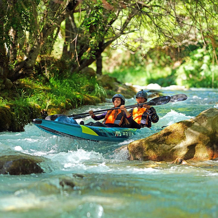Aqua Marina Steam 412 2 - Person Premium Kayak With DWF Deck, 14FT (SAK57946) - Trailmark Outdoors