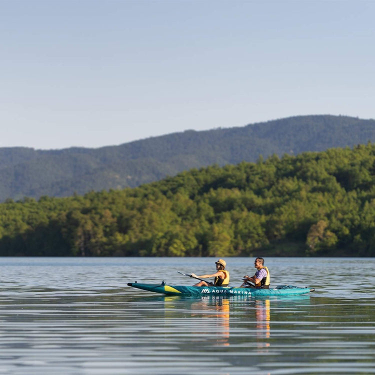 Aqua Marina Steam 412 2 - Person Premium Kayak With DWF Deck, 14FT (SAK57946) - Trailmark Outdoors