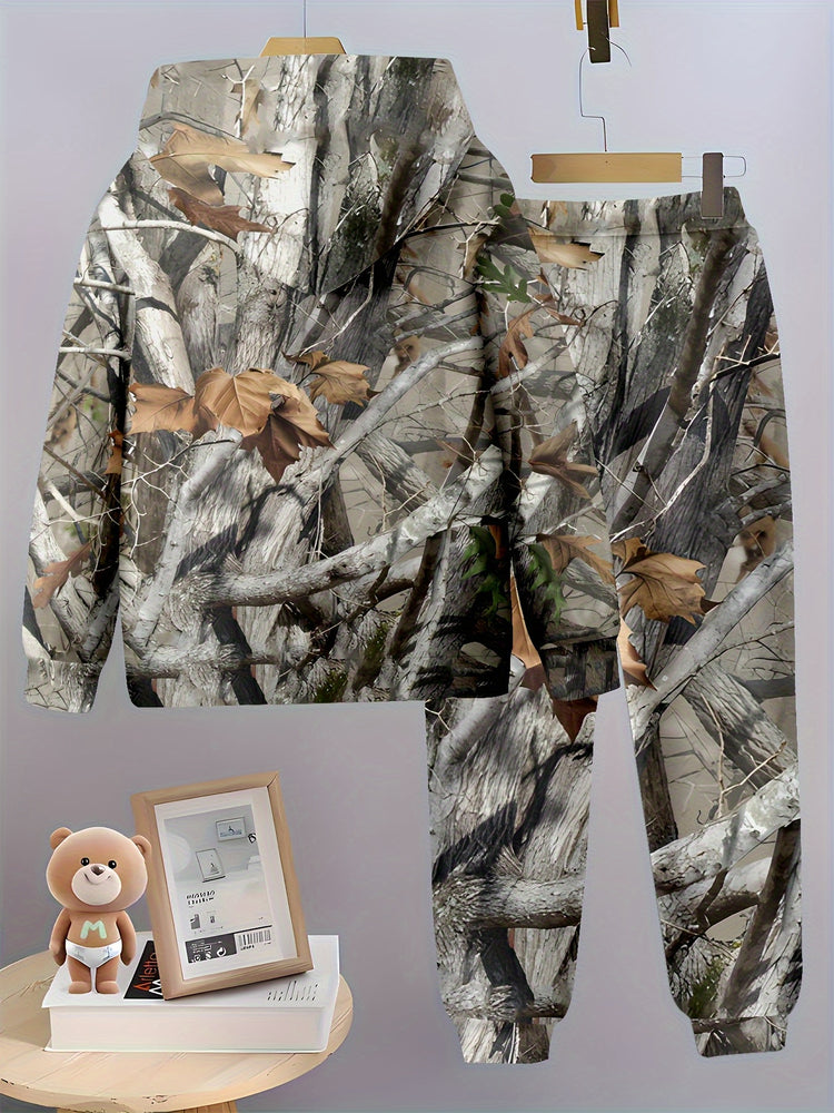 Boys' camo Hoodie and Jogger Set