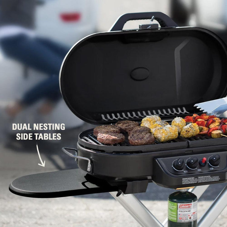 Coleman RoadTrip 285 Standup Propane Gas Grill - Red - Trailmark Outdoors