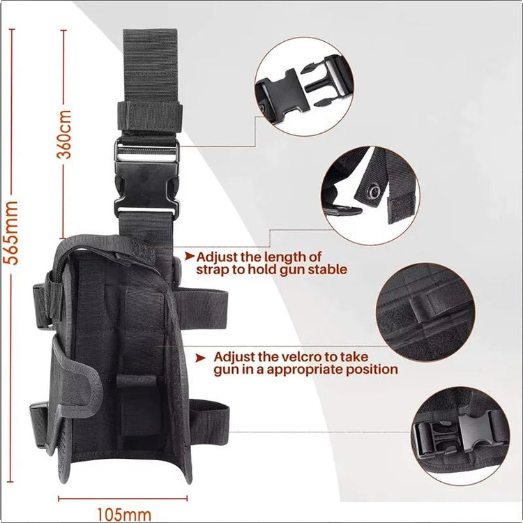 Drop Left/Right Leg Gun Holster Gun Bag - Trailmark Outdoors