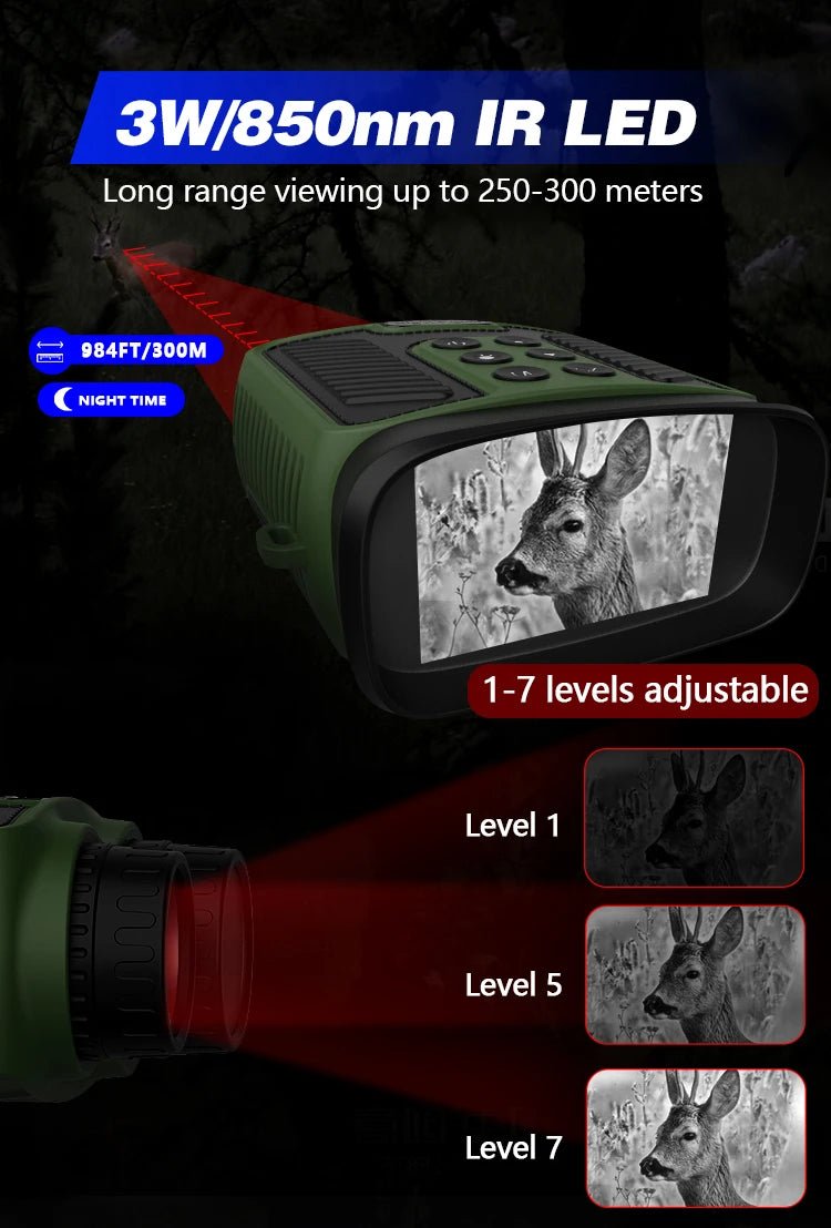 DT59 Night Vision Goggles 3' Screen 4K - Trailmark Outdoors