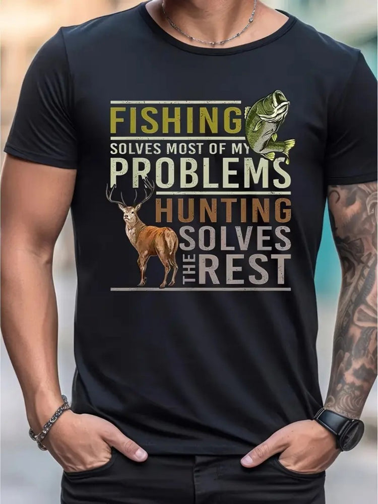 Men's Hunting & Fishing Graphic T-Shirt