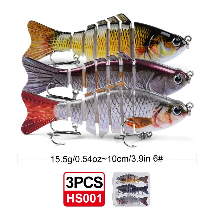 Fishing Lures Multi Jointed Swimbait Crank Bait - Trailmark Outdoors