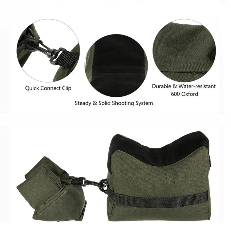 Front & Rear Hunting Rifle Target Tactical Bench Support Sandbag - Trailmark Outdoors