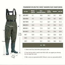 HISEA Men's & Women's Chest Waders with Boots - Trailmark Outdoors