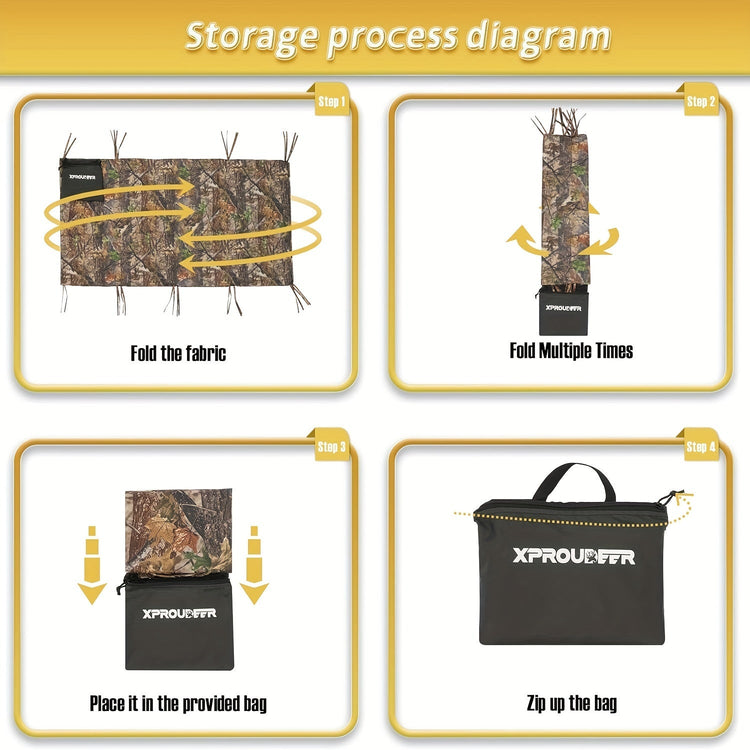Large Camo Tree Stand Blind Kit - Trailmark Outdoors