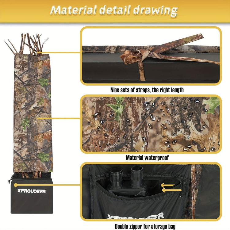 Large Camo Tree Stand Blind Kit - Trailmark Outdoors