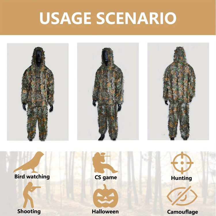 Lightweight Camouflage Hunting Suit With Hood - Trailmark Outdoors