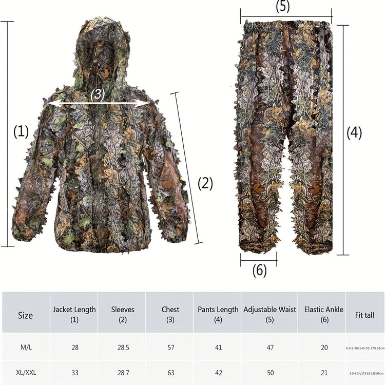 Lightweight Camouflage Hunting Suit With Hood - Trailmark Outdoors