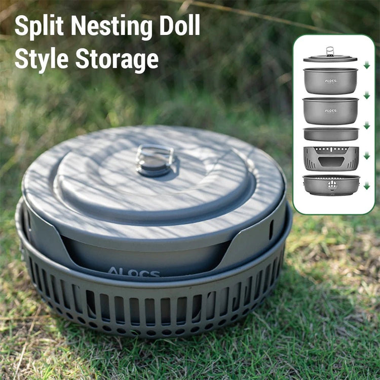 Portable Camping Stove Outdoor Cooking Set - Trailmark Outdoors
