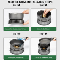 Portable Camping Stove Outdoor Cooking Set - Trailmark Outdoors