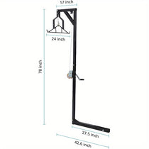 Stainless Steel Deer Hoist for Truck Hitch - Trailmark Outdoors