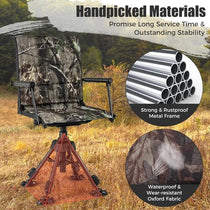 Tangkula Hunting Chair, 360 Degree Silent Swivel - Trailmark Outdoors
