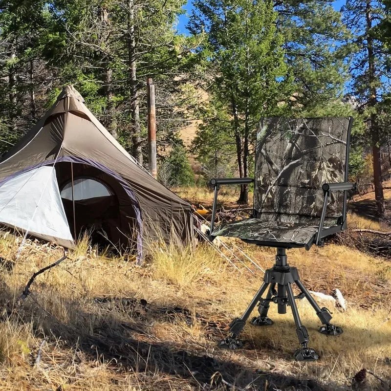 Tangkula Hunting Chair, 360 Degree Silent Swivel - Trailmark Outdoors