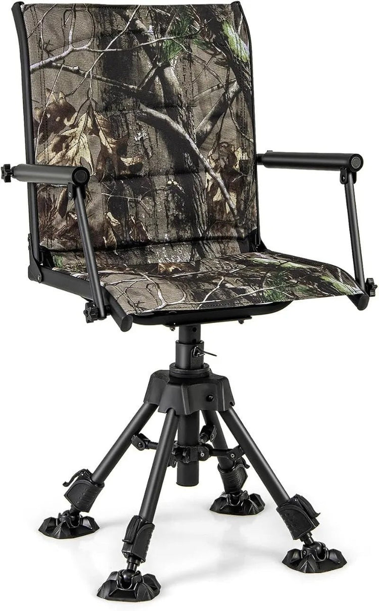 Tangkula Hunting Chair, 360 Degree Silent Swivel - Trailmark Outdoors